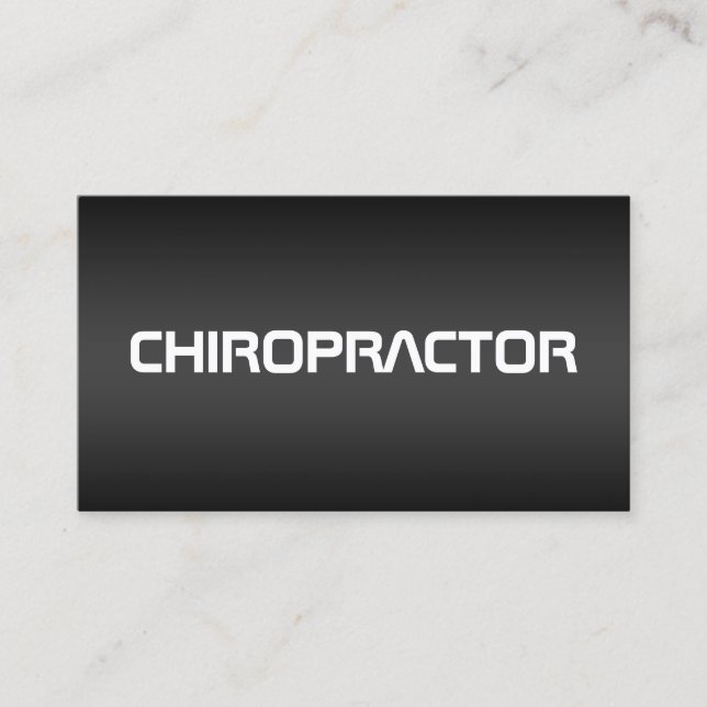 Carte De Visite Chiropratique (Devant)