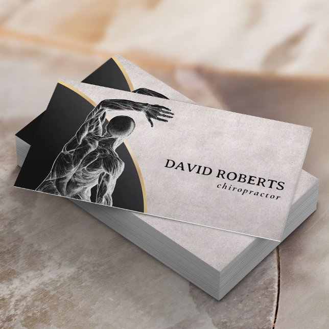 Carte De Visite Chiropratique Chiropraticien Thérapiste Vintage (Créateur téléchargé)