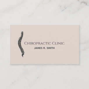 Carte De Visite Chiropratique moderne Chiropraticien Clinique Sant