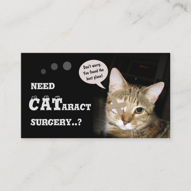 Carte De Visite Chirurgie de cataracte (Devant)