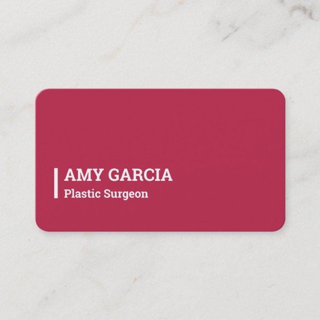 Carte De Visite Chirurgien plastique (Devant)