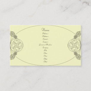 Carte De Visite Chloe - crème