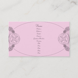 Carte De Visite Chloe - rose