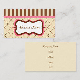 Carte de visite Chocolat Framboise