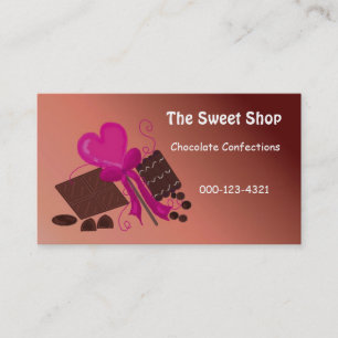 Carte De Visite Chocolat Sweet Shop