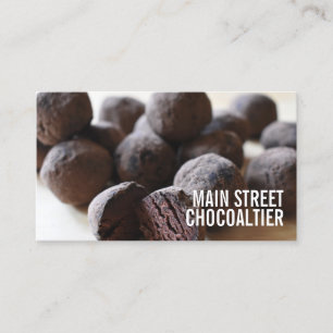 Carte De Visite Chocolatier Bon Bon Truffes Candy Chocolatier Shop