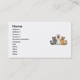 Carte De Visite Choeur de chat