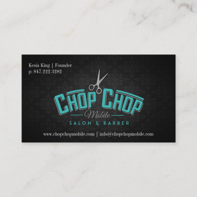 Carte De Visite Chop Chop Mobile | Salon & Barber (Devant)