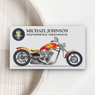 Carte De Visite Chopper personnalisé   Moto   Réparation de moto