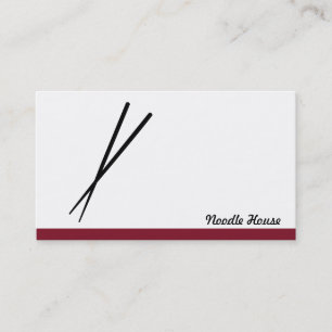 Carte De Visite Chopstick (rouge variation)