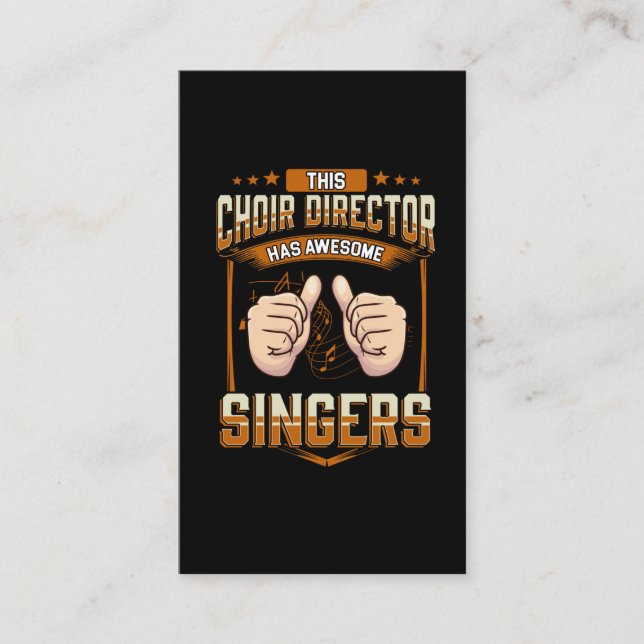 Carte De Visite Chorale Dit Choir, réalisateur (Devant)