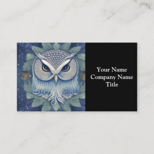 Carte De Visite Chouette de forêt d'Imaginaires mystique