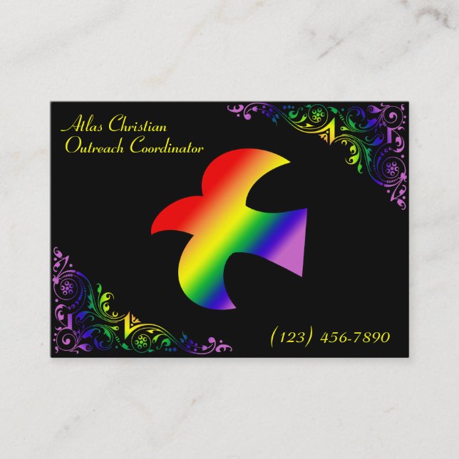 Carte De Visite Chrétien de GLBT (Devant)