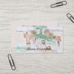 Carte De Visite Christian Artwork Le bon samaritain