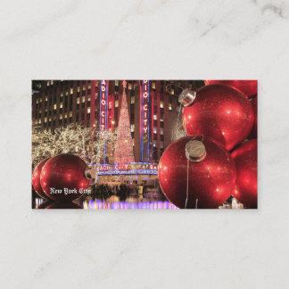 Carte De Visite Christmas Postcard NYC - New York City