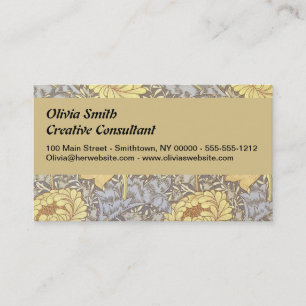 Carte De Visite Chrysanthème de William Morris