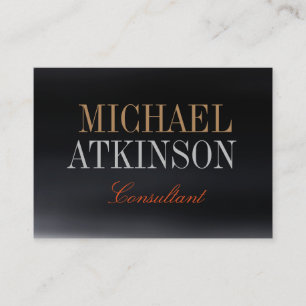 Carte De Visite Chubby Bold Texte tendance