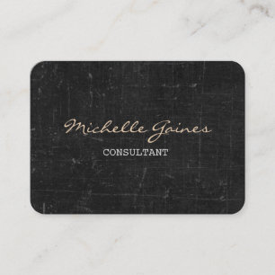 Carte De Visite Chubby Script élégant Tendance Gris Mur Brick