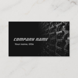 Carte de visite cible du magasin d'armes à feu