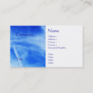 Carte De Visite ciel bleu