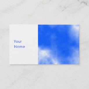 Carte De Visite Ciel bleu avec les nuages blancs