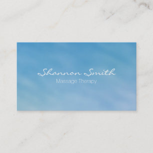 Carte De Visite Ciel bleu doux minimal Élégant