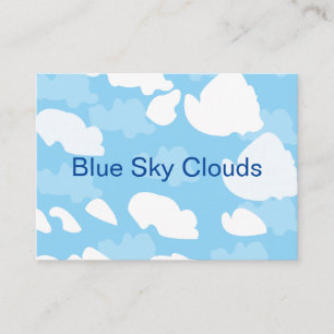 Carte De Visite Ciel bleu nuages