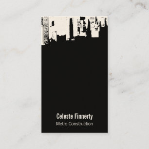 Carte De Visite Ciel de minuit du centre de partie supérieure