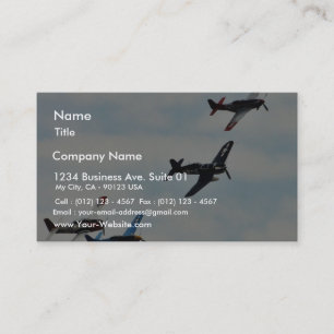 Carte De Visite Ciel d'Ons de quatre avions