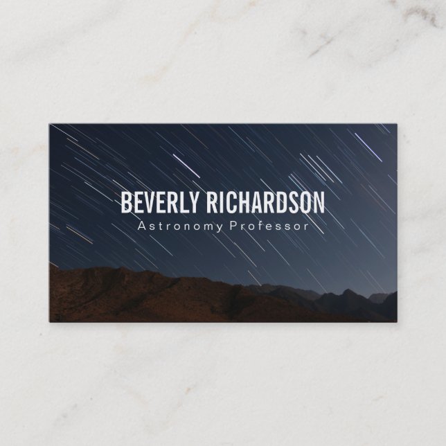 Carte De Visite Ciel nocturne | Délai (Devant)