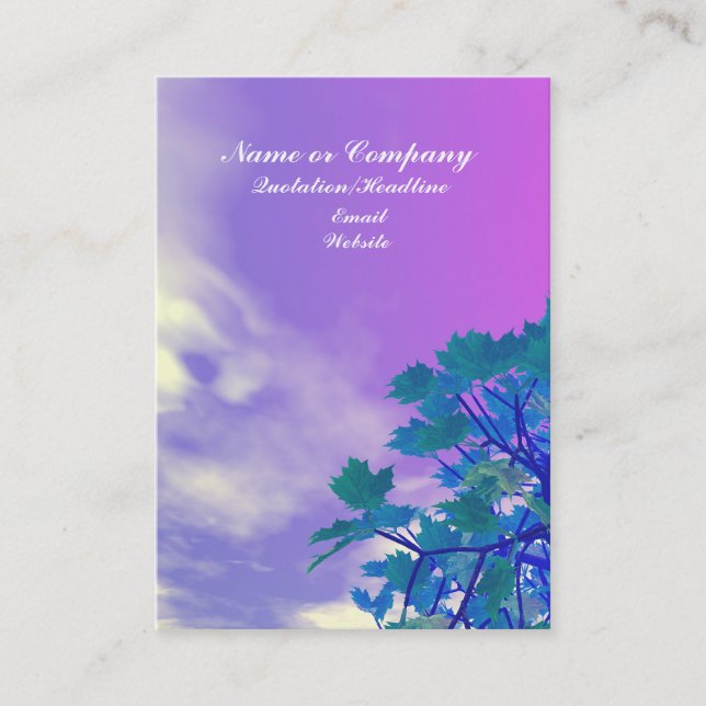 Carte De Visite Cime d'arbre (Devant)