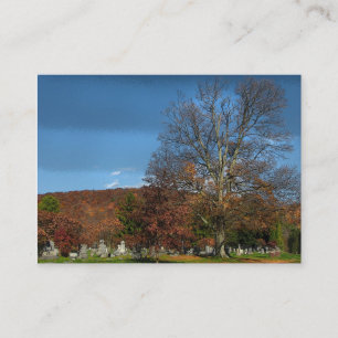 Carte De Visite Cimetière dans l'ATC d'automne