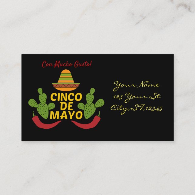 Carte De Visite Cinco de Mayo Thunder_Cove (Devant)