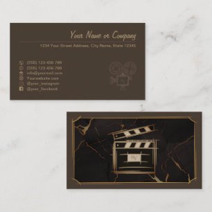 Carte De Visite cinéaste, producteur de films, réalisateur, acteur