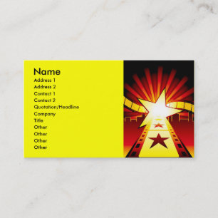 Carte De Visite CINEMA7, Nom, Adresse 1, Adresse 2, Contact 1,...