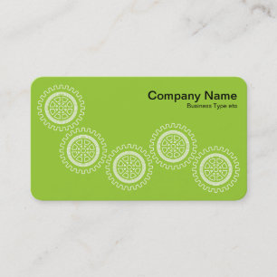 Carte De Visite Cinq engrenages - Martian Green - Grey Back