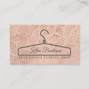 Carte De Visite Cintre botanique féminin de couture