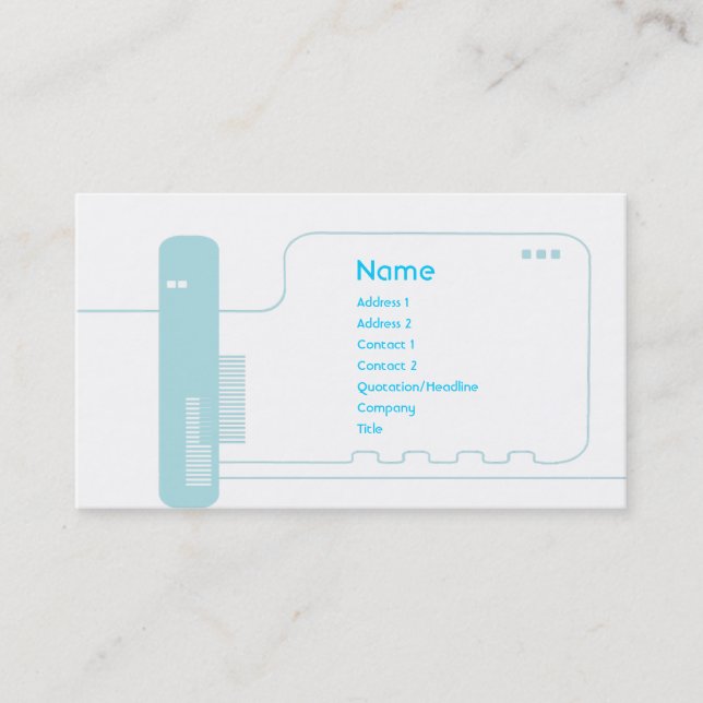 Carte De Visite Circuit - affaires (Devant)