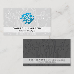 Carte De Visite Circuit Board   Logo Microchip Tech