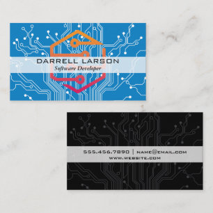Carte De Visite Circuit Board   Logo technique