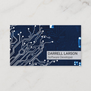 Carte De Visite Circuit Board   Matériel technologique   Ingénieur