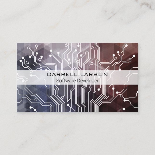 Carte De Visite Circuit Board | Technologie (Devant)