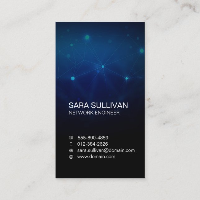 Carte De Visite Circuits légers techniques de génie informatique (Devant)