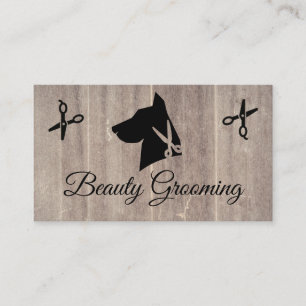 Carte De Visite Ciseaux K9   Chien Groomer