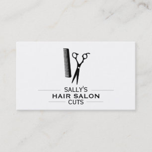 Carte De Visite Ciseaux & Peigne avec séparateurs