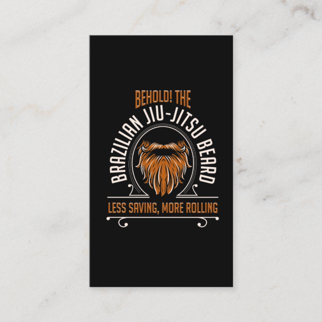 Carte De Visite Citation amusante du Jiu Jitsu brésilien pour le g (Devant)