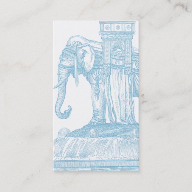 Carte De Visite Citation du Bouddha éléphant (Devant)