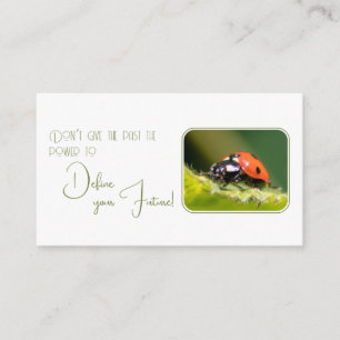 Carte De Visite Citation motivationnelle positive avec peu de cocc