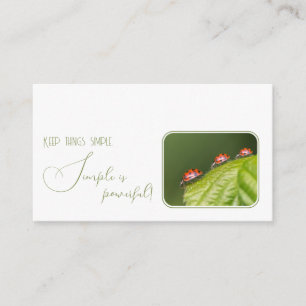 Carte De Visite Citation motivationnelle positive avec peu de cocc