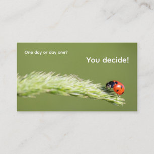 Carte De Visite Citation motivationnelle positive avec peu de cocc